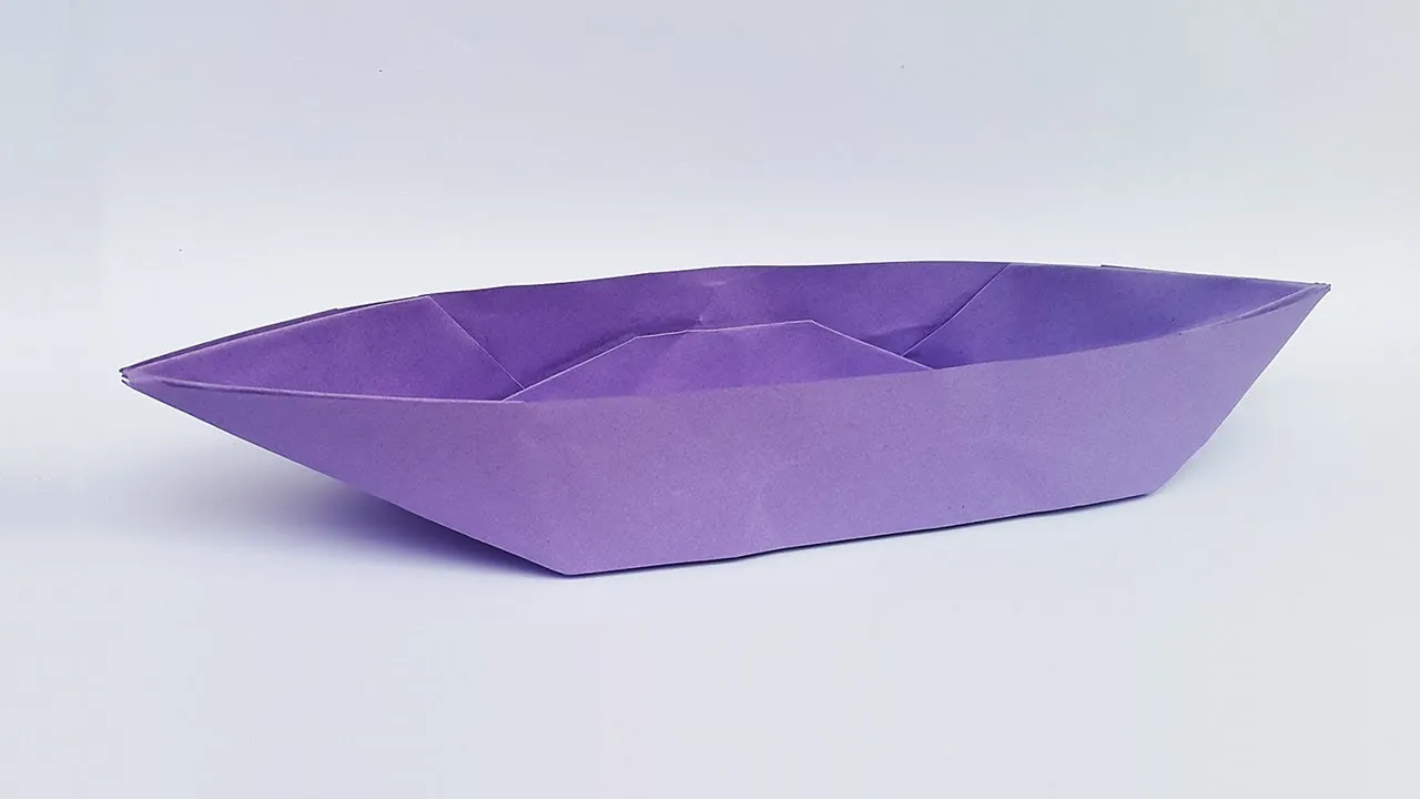 Paper Boat Making Instruction That Floats | Origami Boat Easy Tutorial For Kids