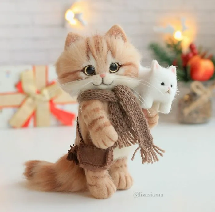 Russian Artist’s Felted Wool Animals Might Stun You With Their Cuteness (67 Pics)