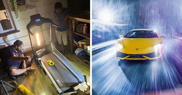 Car Photographer Stuck At Home Due To Coronavirus Pandemic Does A Stunning Photoshoot With A Toy Car