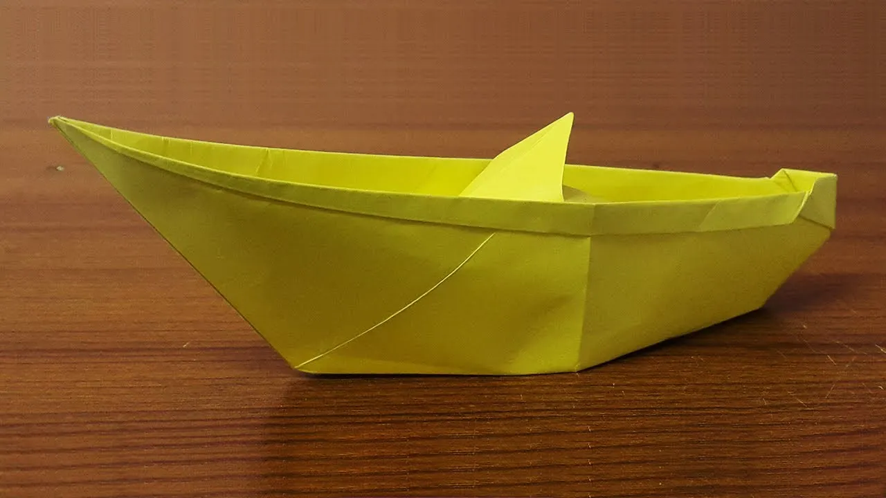 How To Make A Boat Out Of Paper - Origami Boat - Оригами Катер Из Бумаги