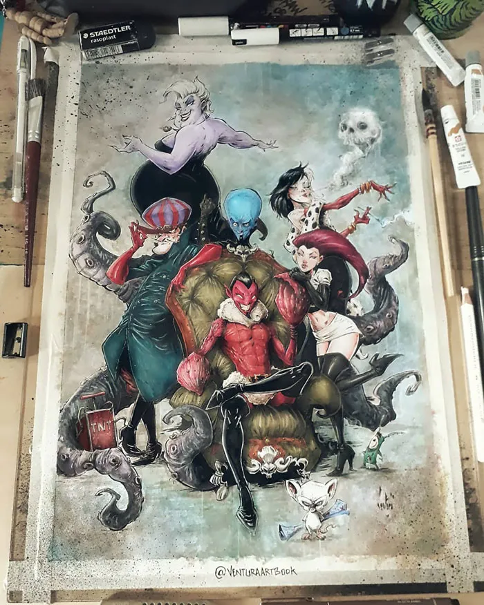 Him, Jessie, Cruella De Vil, & Others