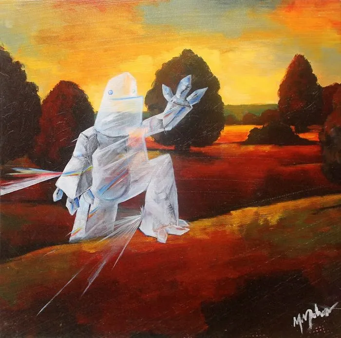 30 Thrift Shop Paintings Made Interesting Again With Funny Monsters By Chris McMahon