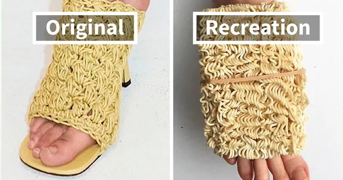 People Are Recreating "High Fashion" Looks From Household Items Out Of Quarantine Boredom (30 Pics)
