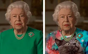 The Queen Of England Gives A Speech In A Green Dress And The Photoshoppers Know What To Do (35 Pics)
