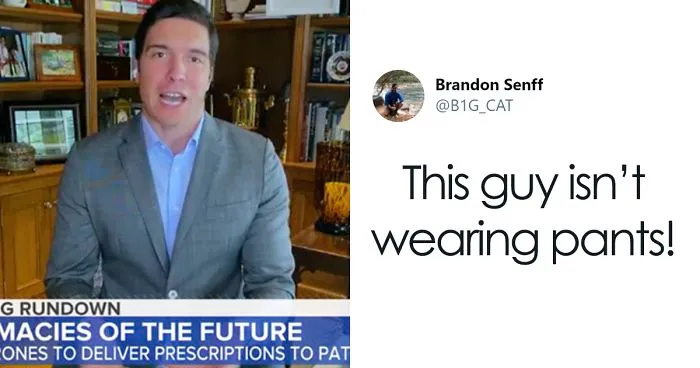 This Reporter Went On Air Wearing Only A Suit Coat And No Pants, Not Realizing Everyone Could See His Legs