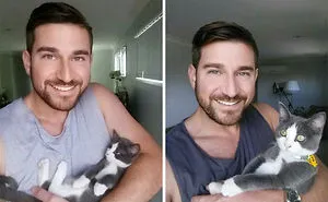 People Are Sharing Before And After Adoption Pictures Of Their Cats And It's Heartwarming (35 Pics)