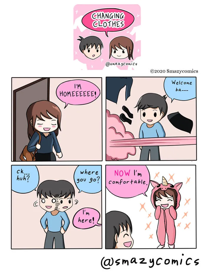 We Call Ourselves A Smazy (Smart And Lazy) Couple And Here Are Our Adventures (58 Comics)