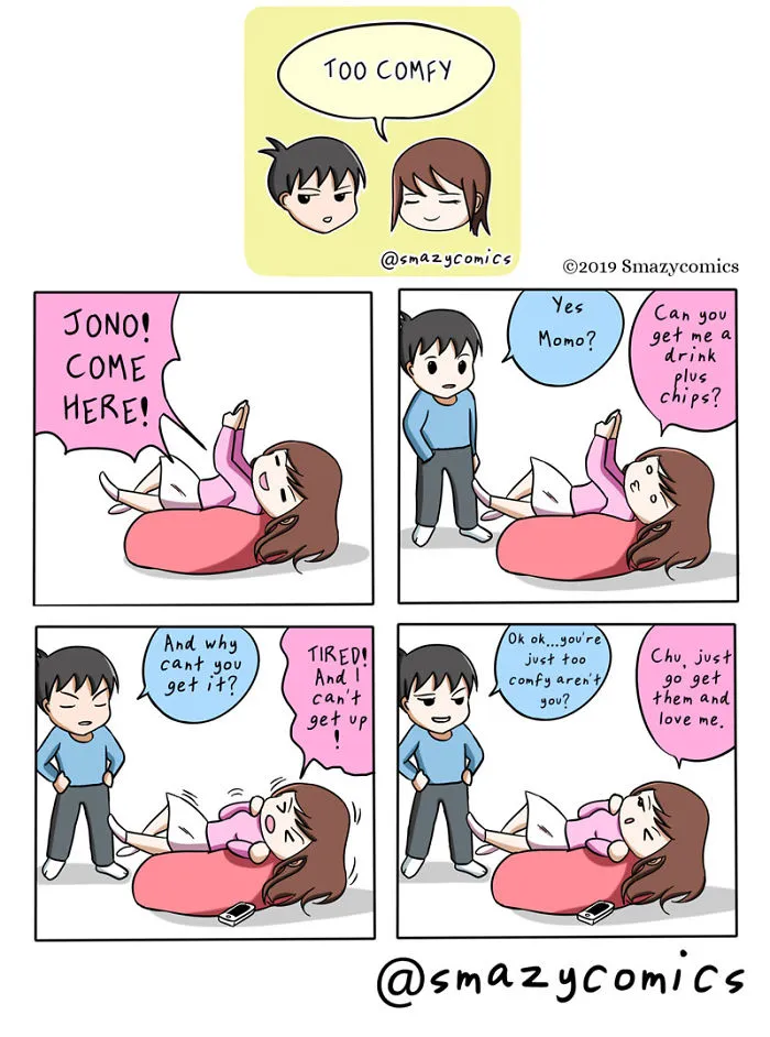We Call Ourselves A Smazy (Smart And Lazy) Couple And Here Are Our Adventures (58 Comics)