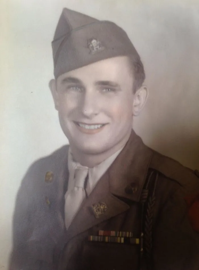 My Grandfather’s Ww2 Photograph, He Was 18 Years Old. Still Alive And Sharp As A Tack At 96.