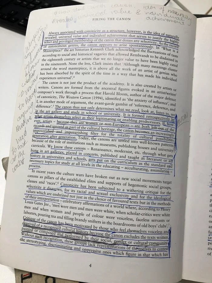 When You Borrow A Library Book And Someone Else Has Annotated All Over It In Pen