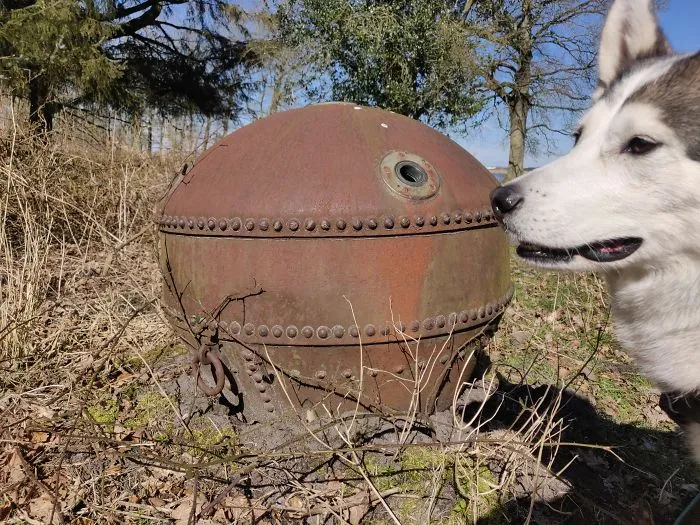 He visto esta cosa oxidada en un paseo por el bosque en Dinamarca