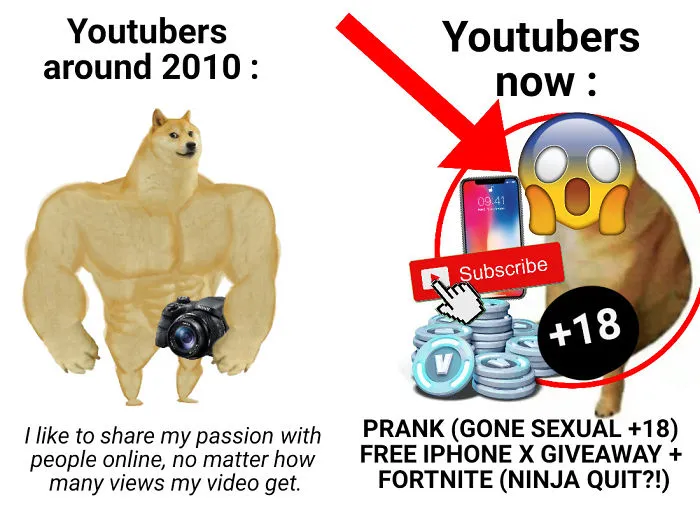 30 Of The Most Savage Yet Somewhat Accurate 'Then Vs. Now' Doge Memes