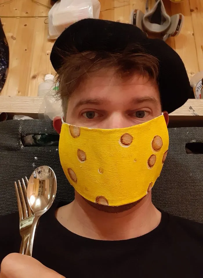 This Artist Keeps Himself And Others Entertained By Creating Unconventional Face Masks (37 Pics)