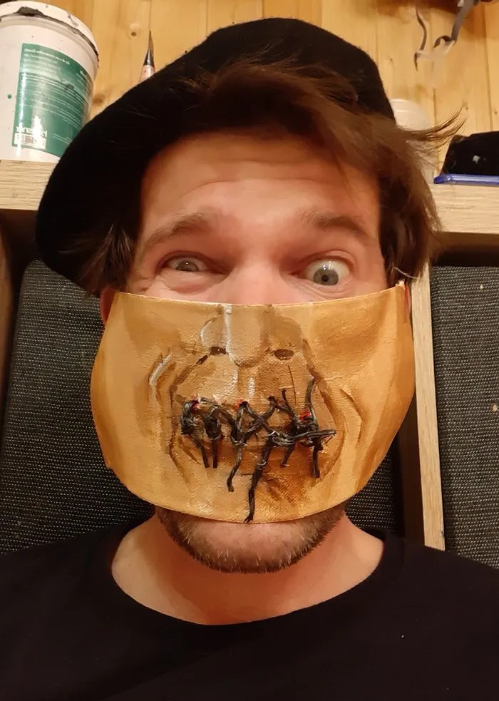 This Artist Keeps Himself And Others Entertained By Creating Unconventional Face Masks (37 Pics)