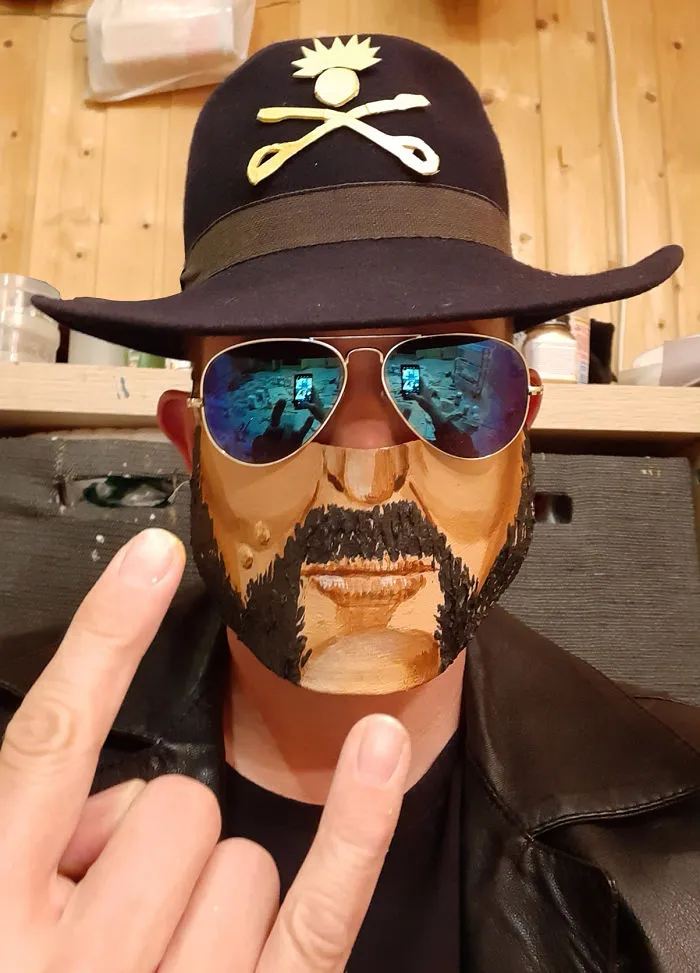This Artist Keeps Himself And Others Entertained By Creating Unconventional Face Masks (37 Pics)