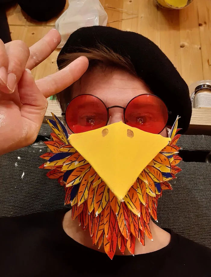 This Artist Keeps Himself And Others Entertained By Creating Unconventional Face Masks (37 Pics)