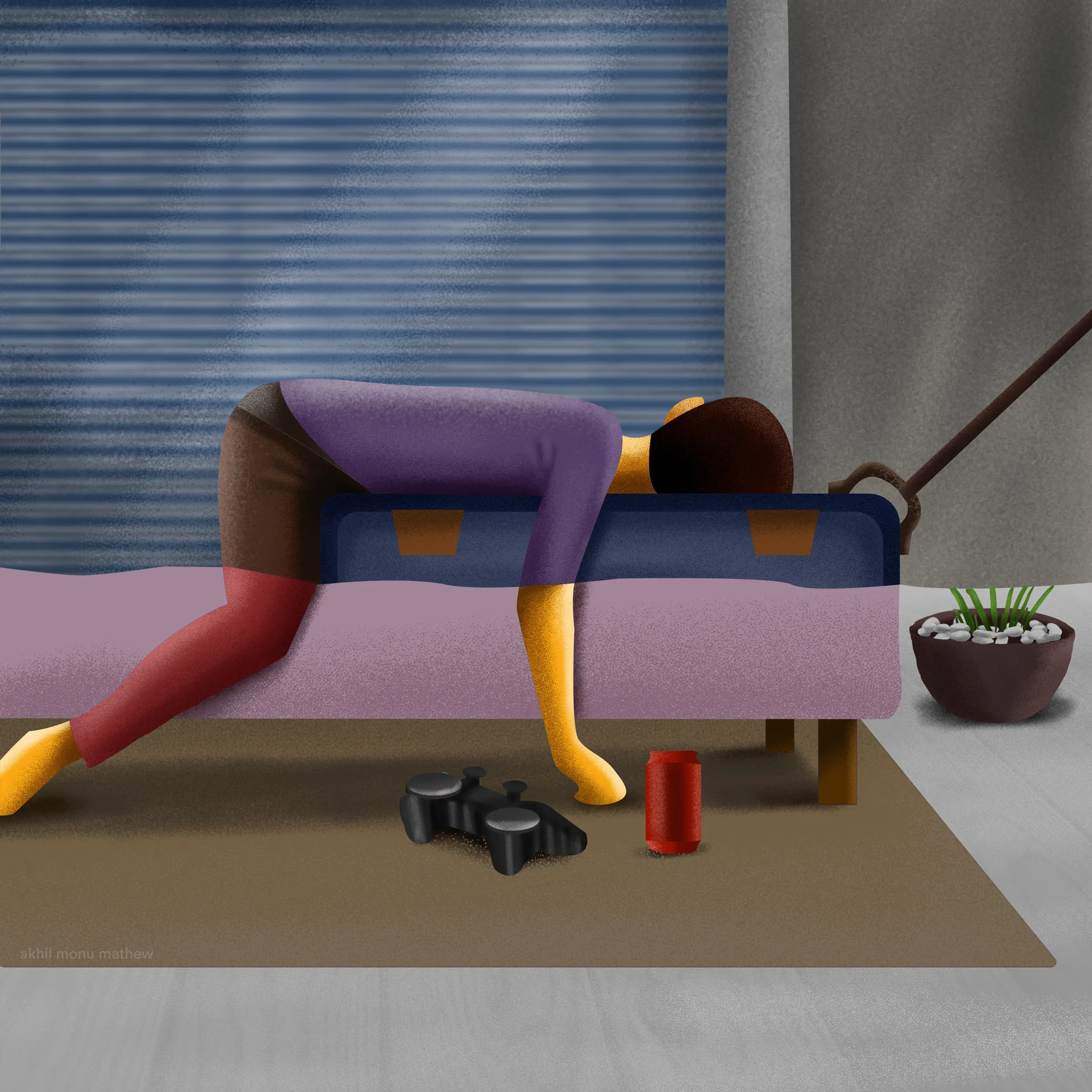 I Did An Illustration Series To Show The Migrant Crisis In India