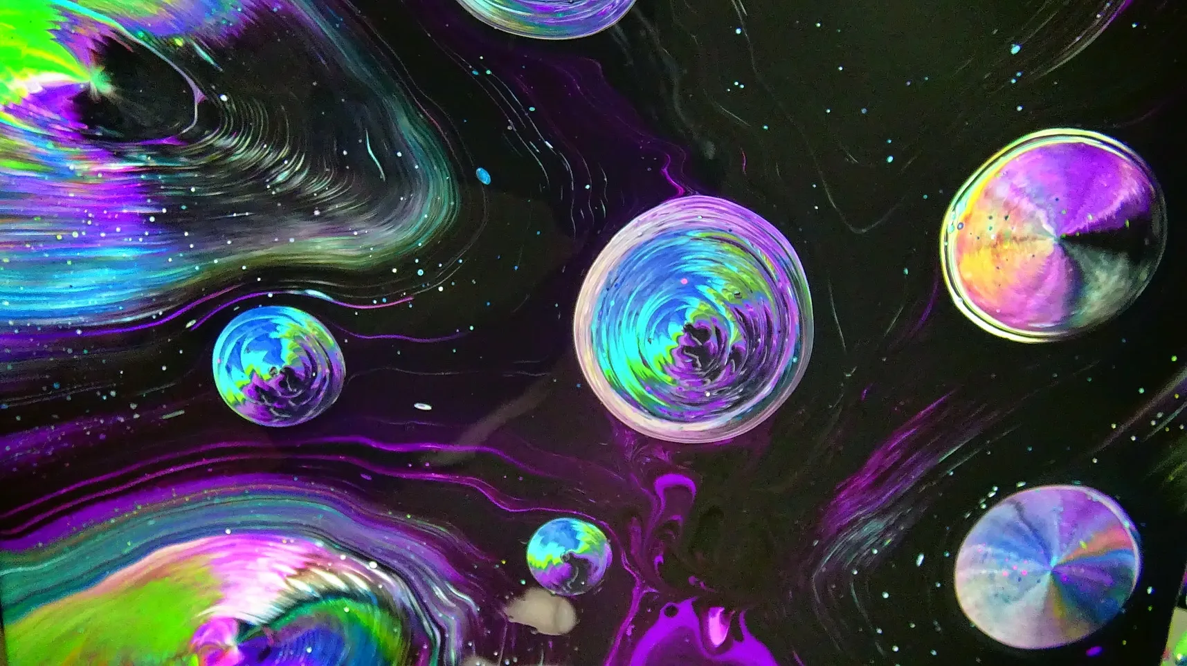 Fiona's Dripping Fluid Art ~ Galaxy ~ Acrylic Pour Painting ~ Satisfying Art