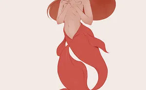 I Practiced My Art Skills By Drawing Semi-Naked Mermaids With Limited Color Palette.