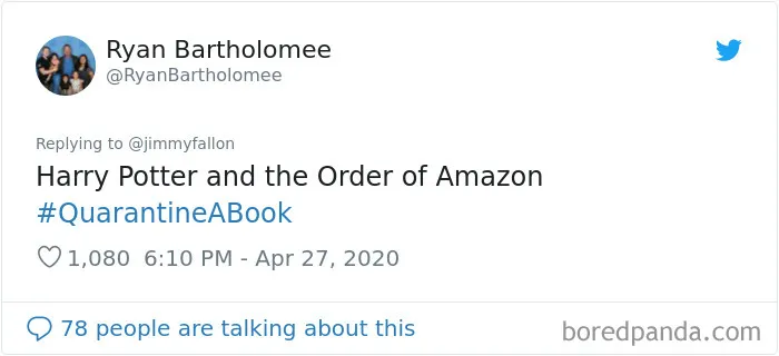 30 People Hilariously Respond To Jimmy Fallon’s ‘Quarantine A Book’ Challenge