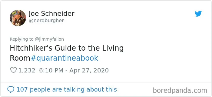 30 People Hilariously Respond To Jimmy Fallon’s ‘Quarantine A Book’ Challenge