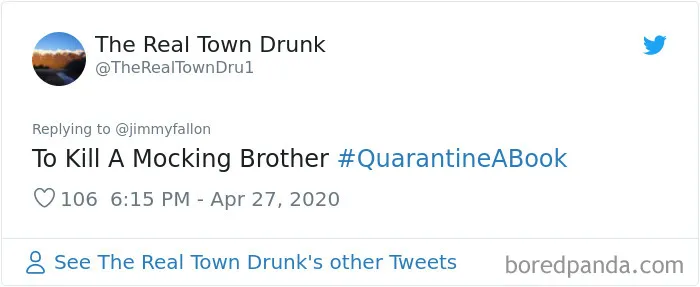 30 People Hilariously Respond To Jimmy Fallon’s ‘Quarantine A Book’ Challenge