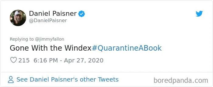 30 People Hilariously Respond To Jimmy Fallon’s ‘Quarantine A Book’ Challenge