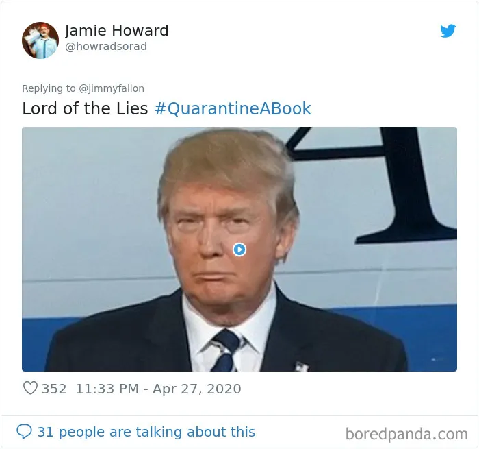 30 People Hilariously Respond To Jimmy Fallon’s ‘Quarantine A Book’ Challenge