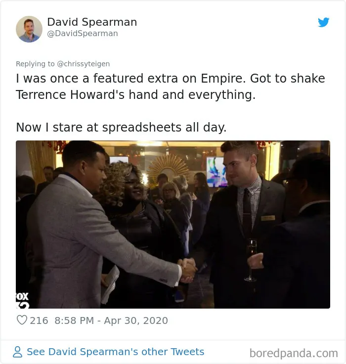 30 People Share Their "1 Minute Of Fame" Stories In Response To Chrissy Teigen's Tweet