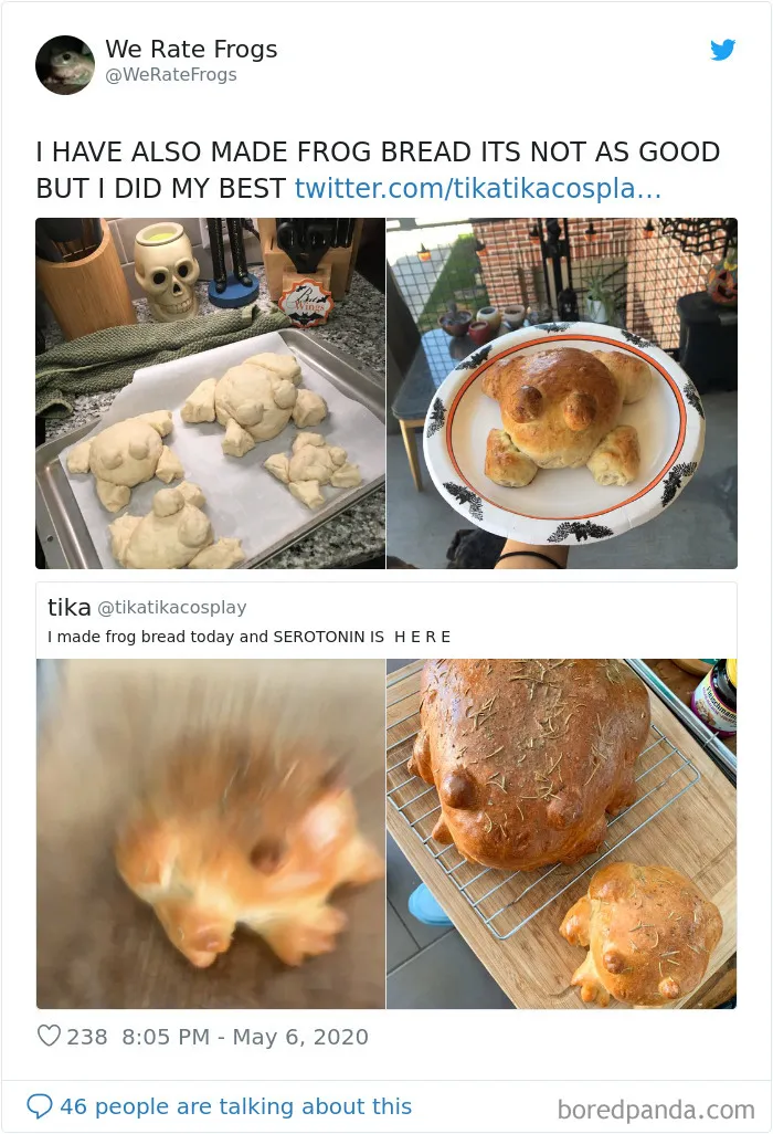 30 People Share Their Attempts At The Latest Trend - Baking Frog Bread