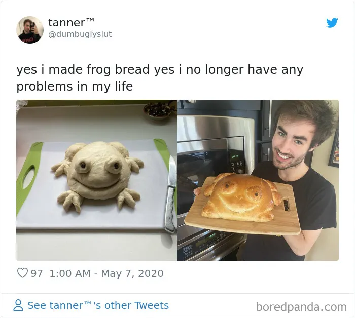 30 People Share Their Attempts At The Latest Trend - Baking Frog Bread