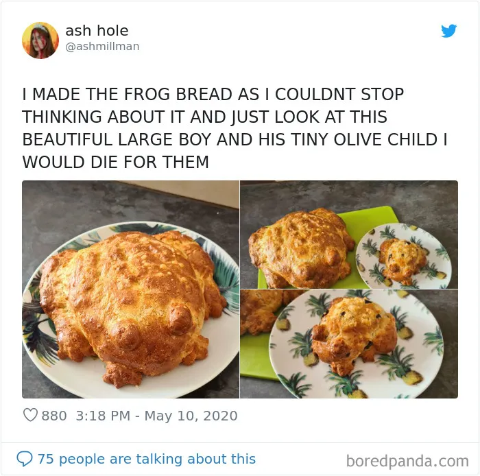 30 People Share Their Attempts At The Latest Trend - Baking Frog Bread