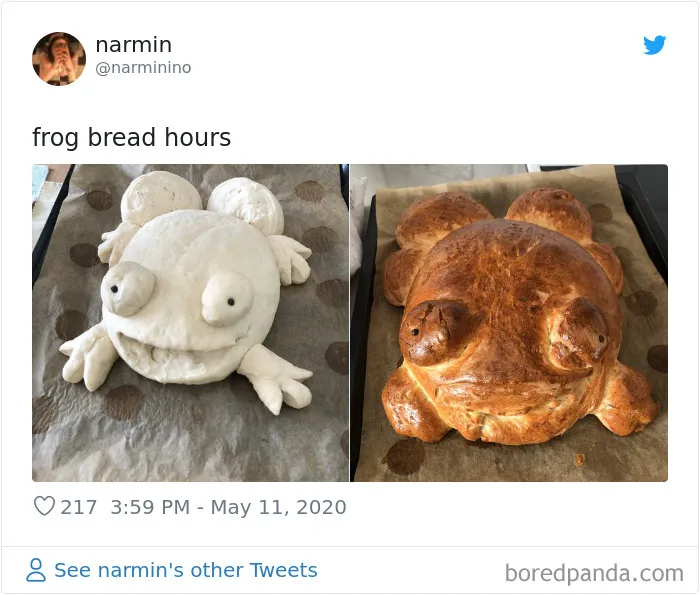 30 People Share Their Attempts At The Latest Trend - Baking Frog Bread