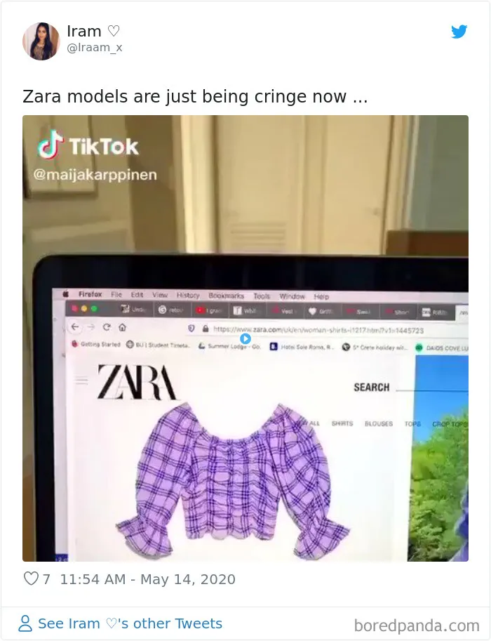 Los clientes de Zara afirman que es imposible comprar online en la tienda a causa de las extrañas poses de las modelos, y lo demuestran con capturas de pantalla