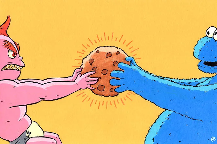 A Cookie For Jack-Jack And Cookie Monster