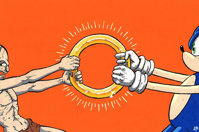 A Ring For Gollum And Sonic