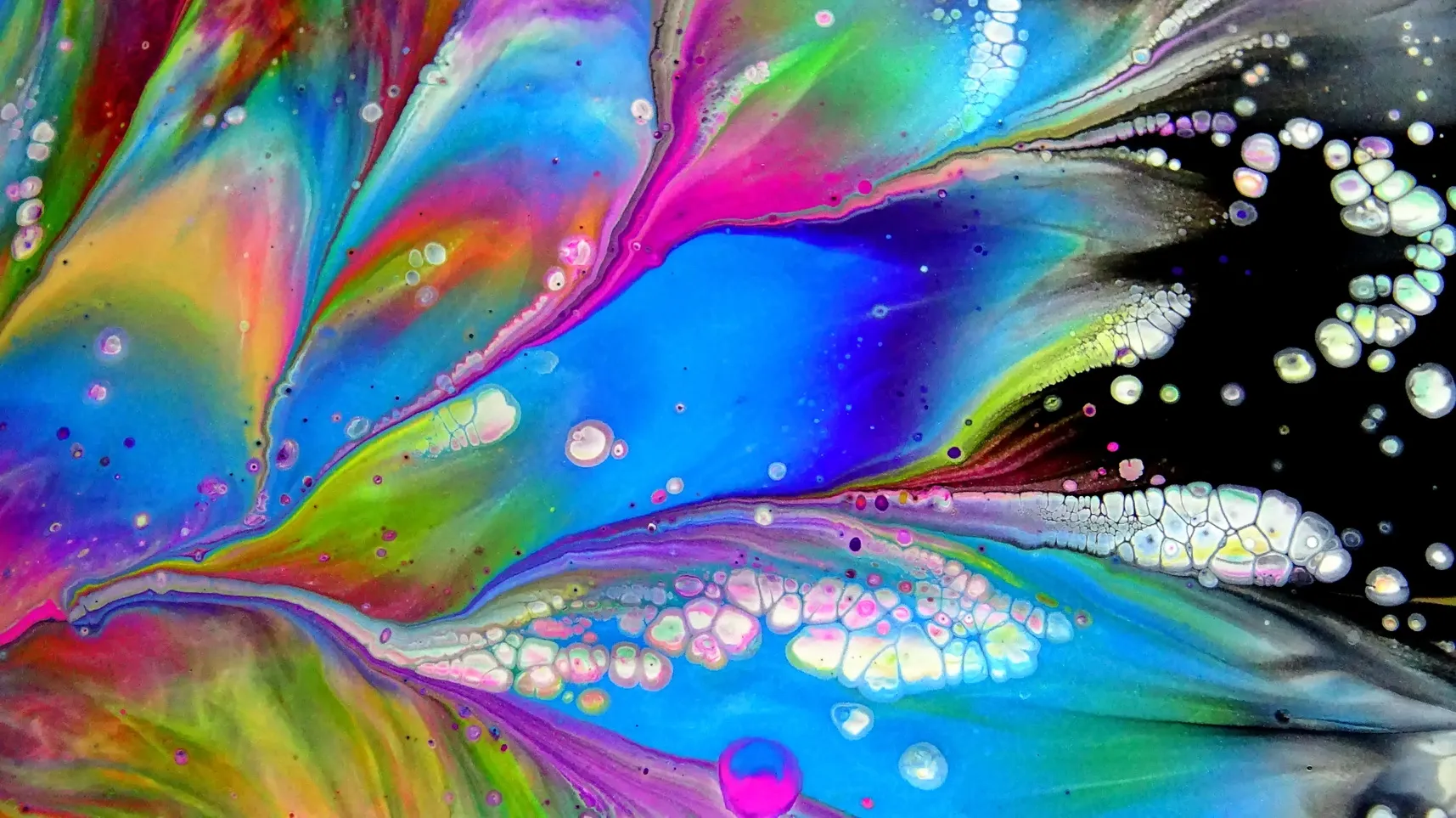Dip With Bright Colours ~ Easy Beginners Technique ~ Acrylic Pour Painting