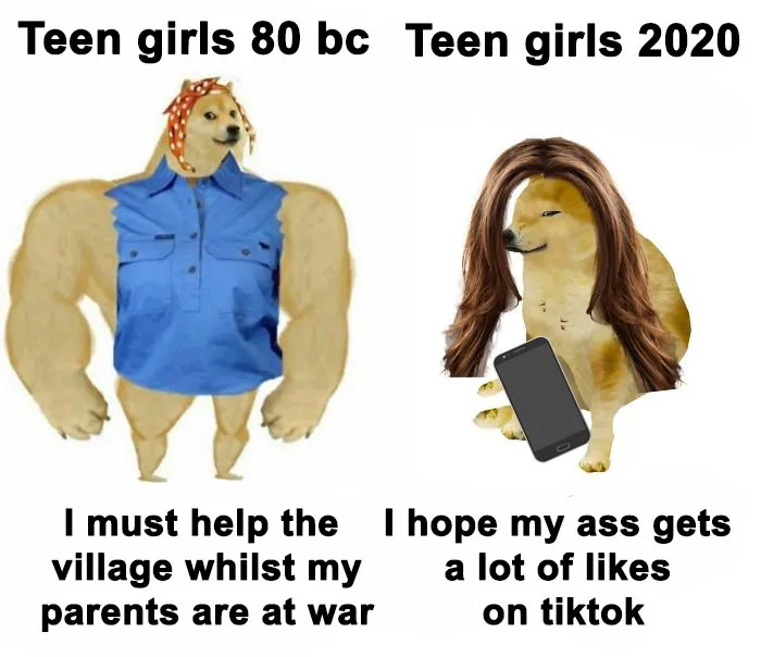 30 Of The Most Savage Yet Somewhat Accurate 'Then Vs. Now' Doge Memes