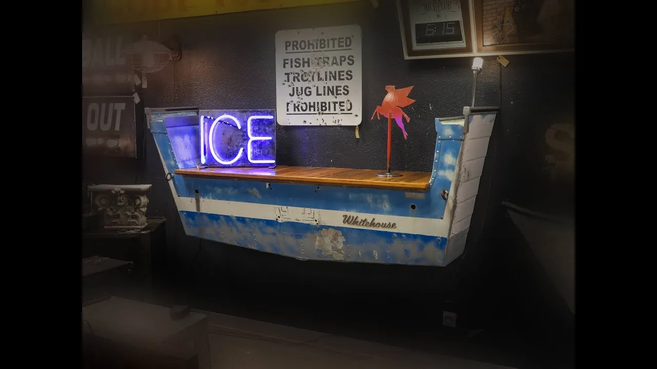 I Made This From An Old Boat Found In Scrap Yard