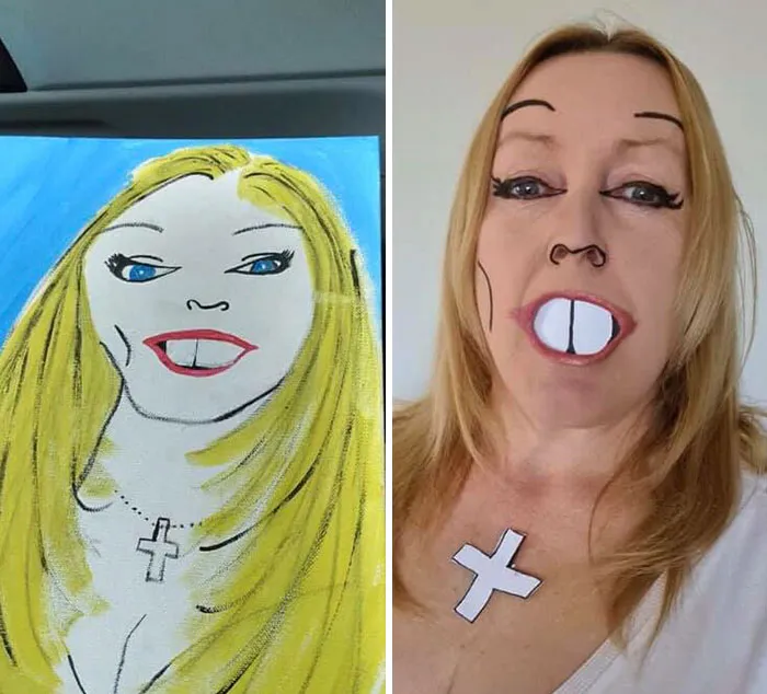 This Facebook Group Dedicated To Terrible Art Started Recreating It And Here Are 40 Hilarious Entries