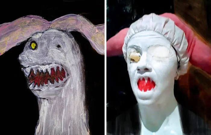 This Facebook Group Dedicated To Terrible Art Started Recreating It And Here Are 40 Hilarious Entries