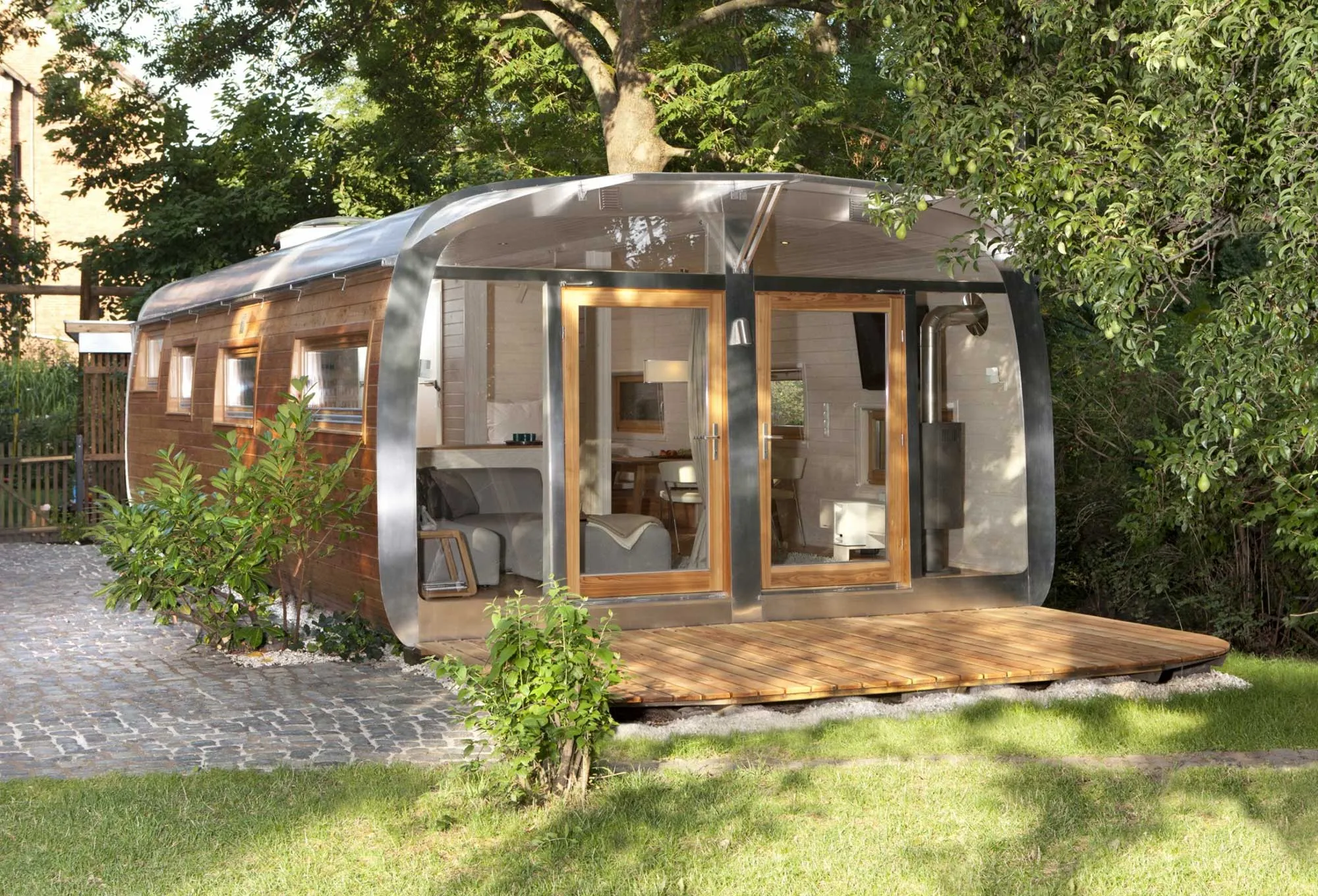 Amazing Cozy Tiny House With A Sleeping Loft Accessed By A Ship Style Ladder.