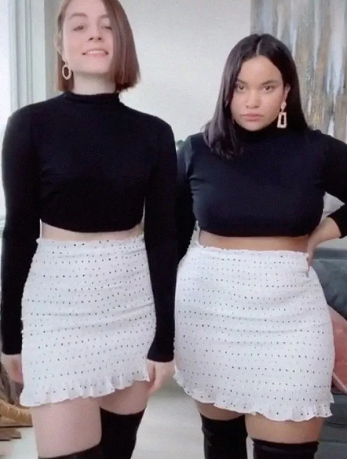 Two Friends Show How The Same Clothes Look On Their Different Body Types (33 Pics)