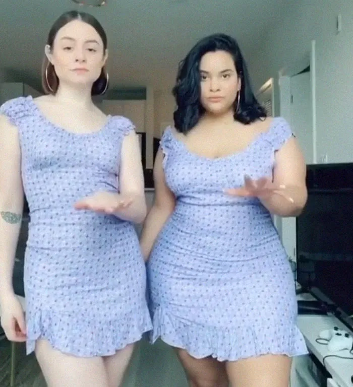 Two Friends Show How The Same Clothes Look On Their Different Body Types (33 Pics)