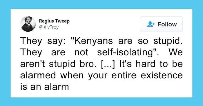 This Person Sheds Light On Why People In Kenya Don't Self-Isolate