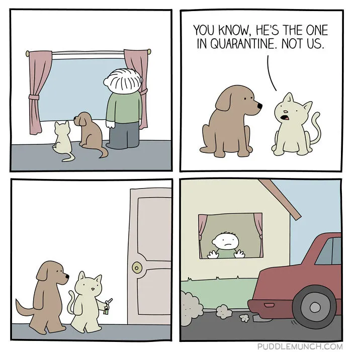 30 Four-Panel Comics For People Who Have A Bit Of A Darker Sense Of Humor