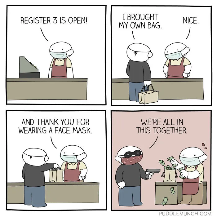 30 Four-Panel Comics For People Who Have A Bit Of A Darker Sense Of Humor