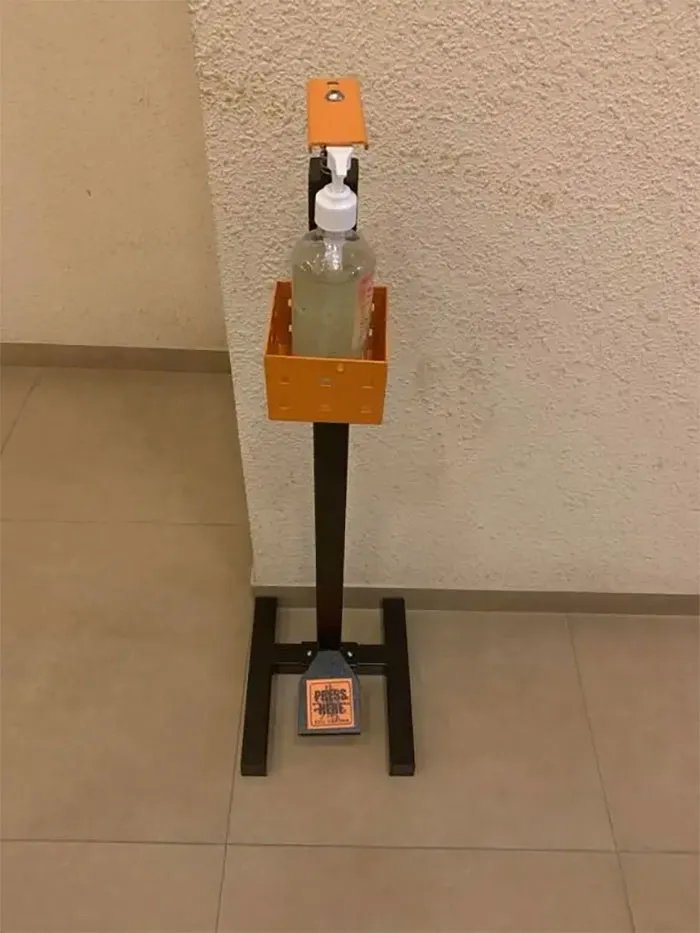 Foot-Operated Hand Sanitizer