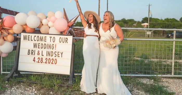 Couple Gets Married In A Drive-In Movie Theater With Guests In Their Cars After Canceling Their Original Venue Due To Coronavirus