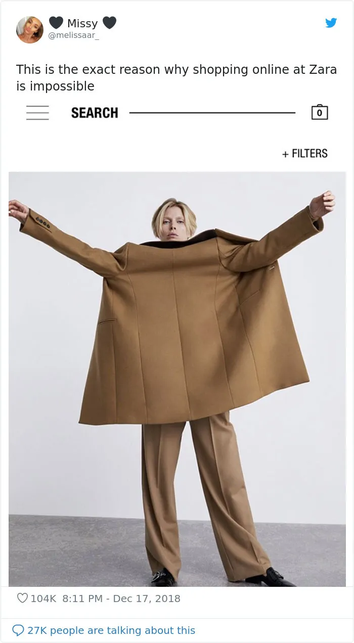 Zara Shoppers Are Saying It's Impossible To Shop Online Due To Weird Modeling Poses, Share Screenshots To Prove Their Point